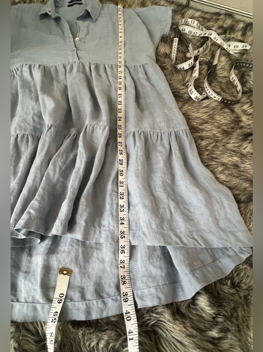 TAHARI 100% Linen Tiered 3/4 Agate
Dress Size L - Picture 6 of 11